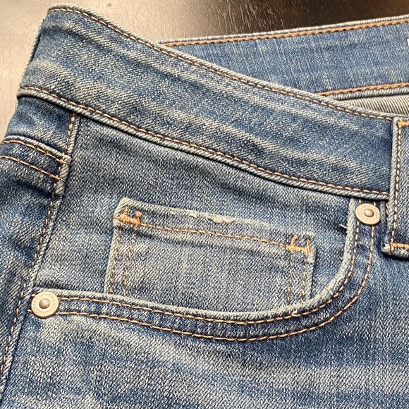 LOFT Blue Curvy Skinny Jeans with Vintage Wash Size 30/10 - Picture 5 of 9